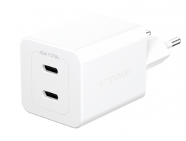 empower by PanzerGlass 45W kétportos USB-C töltő adapter (EM58685)